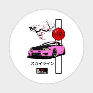 JDM R33 Pink Red Sun Edition Magnet